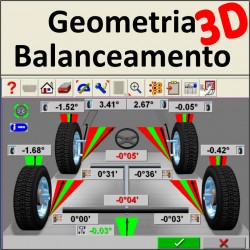Geometria 3D + Balanceamento das 4 rodas